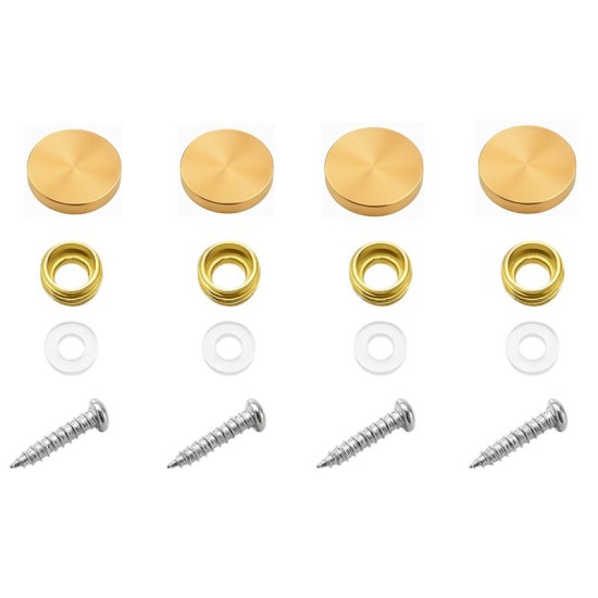 Ø16mm AFDEKKAPJES (4 stuks goud kleur)
