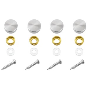 Ø16mm RVS AFDEKKAPJES (4 stuks zilver kleur)