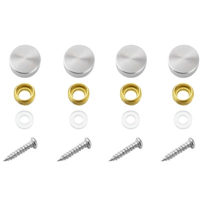 Ø16mm RVS AFDEKKAPJES (4 stuks zilver kleur) Ø16mm RVS AFDEKKAPJES (4 stuks zilver kleur)