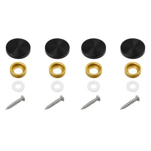 Ø16mm AFDEKKAPJES (4 stuks zwart kleur)