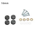 Ø16mm AFDEKKAPJES (4 stuks zwart kleur)