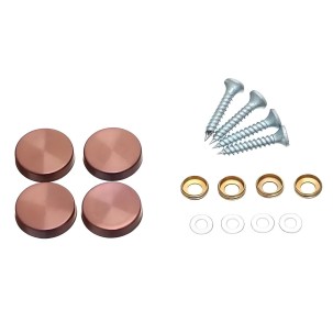 Ø19mm AFDEKKAPJES (4 stuks brons kleur)