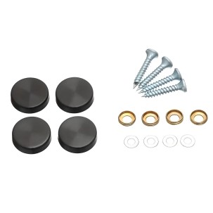 Ø19mm AFDEKKAPJES (4 stuks zwart kleur)