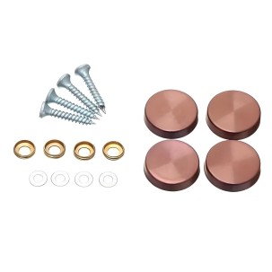 Ø22mm AFDEKKAPJES (4 stuks brons kleur)