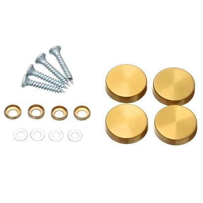 Ø22mm AFDEKKAPJES (4 stuks brons kleur)