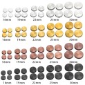 Ø19mm AFDEKKAPJES (4 stuks zwart kleur)