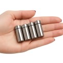 12x40mm RVS AFSTANDHOUDERS ( 4 stuks zilver kleur)