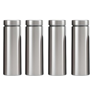 12x40mm RVS AFSTANDHOUDERS ( 4 stuks zilver kleur)