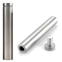 12x80mm RVS AFSTANDHOUDERS ( 2 stuks zilver kleur)