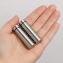 12x60mm RVS AFSTANDHOUDERS ( 2 stuks zilver kleur)