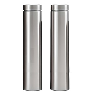 12x80mm RVS AFSTANDHOUDERS ( 2 stuks zilver kleur)
