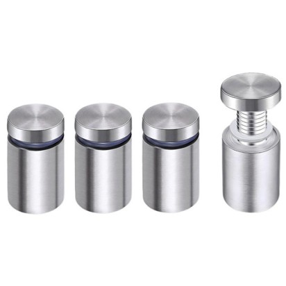 12x20mm RVS AFSTANDHOUDERS ( 4 stuks zilver kleur) 12x20mm RVS AFSTANDHOUDERS ( 4 stuks zilver kleur)