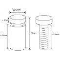 12x20mm AFSTANDHOUDERS ( 4 stuks wit kleur)