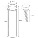 12x60mm RVS AFSTANDHOUDERS ( 2 stuks zilver kleur)